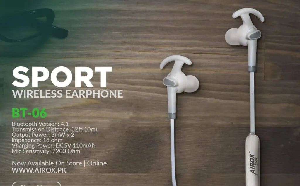 Airox Bluetooth Handsfree BT06 || Best & Low Price in Pakistan - Airox.pk