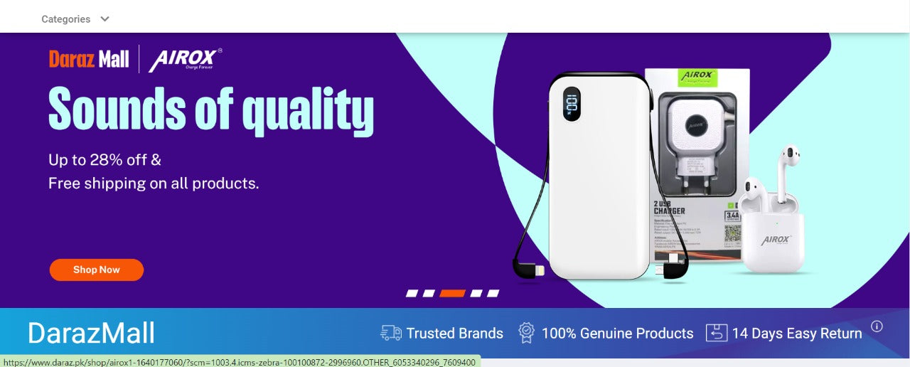 Elevate Your Tech Game with Airox Store on Daraz Mall - Airox.pk