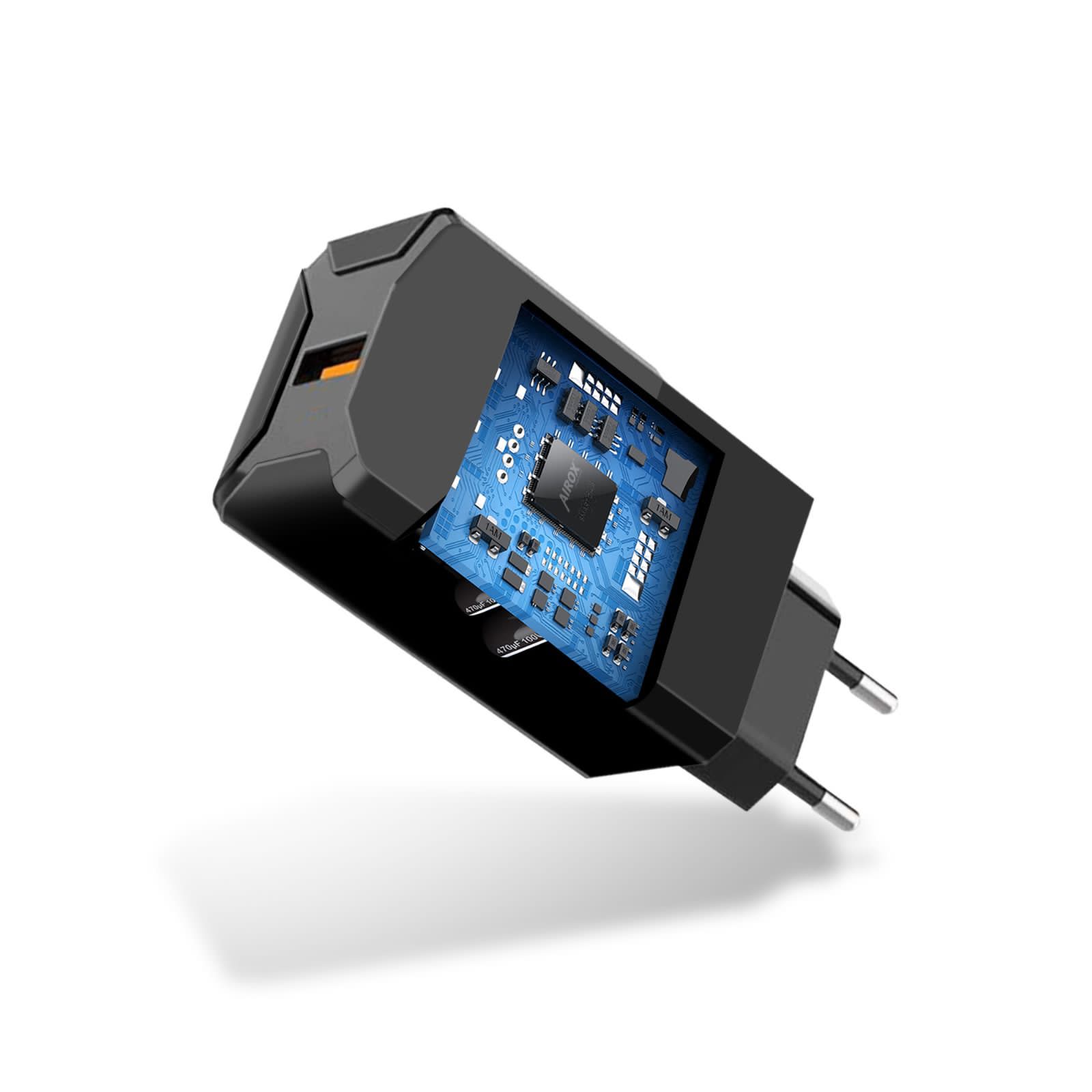 Airox AD 22 Super Fast Charging Adapter 45 watt QC 3.0 Vooc Airox.pk