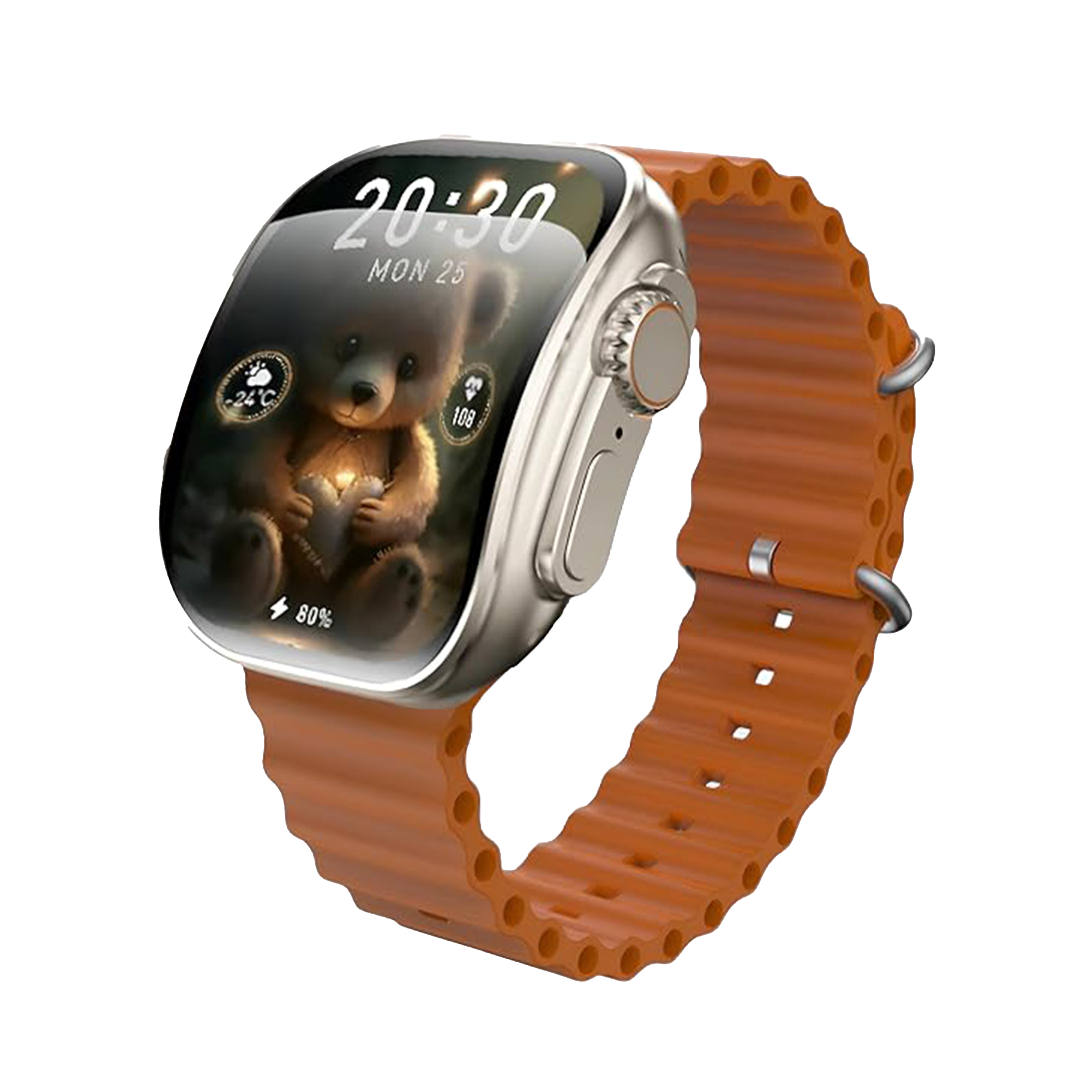 W3 Curve LED Smart Watch Airox.pk