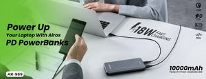 Power Up Your Laptop Anywhere with Airox PB03 and PB06 22.5 Watt Fast Charging PD Power Banks