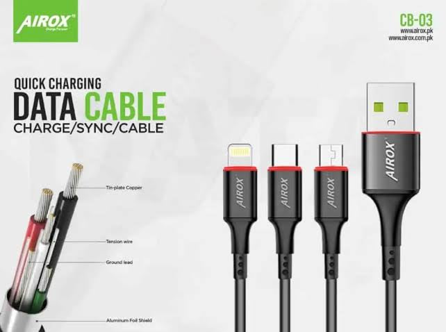 The Ultimate Guide to Data Cables: Types, Prices, and Airox Fast Charging 3A Cables in Pakistan - Airox.pk