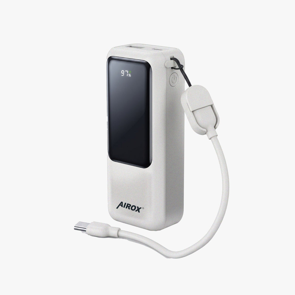 Airox PB-23 10000mAh Power Bank with Built-in Cable & LED Display – 22.5W Fast Charging Airox.pk