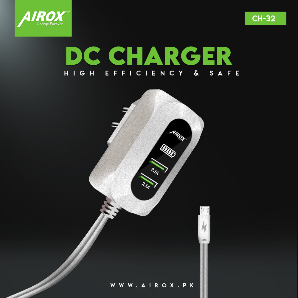 CH32 12V Dual USB Fast Charger 