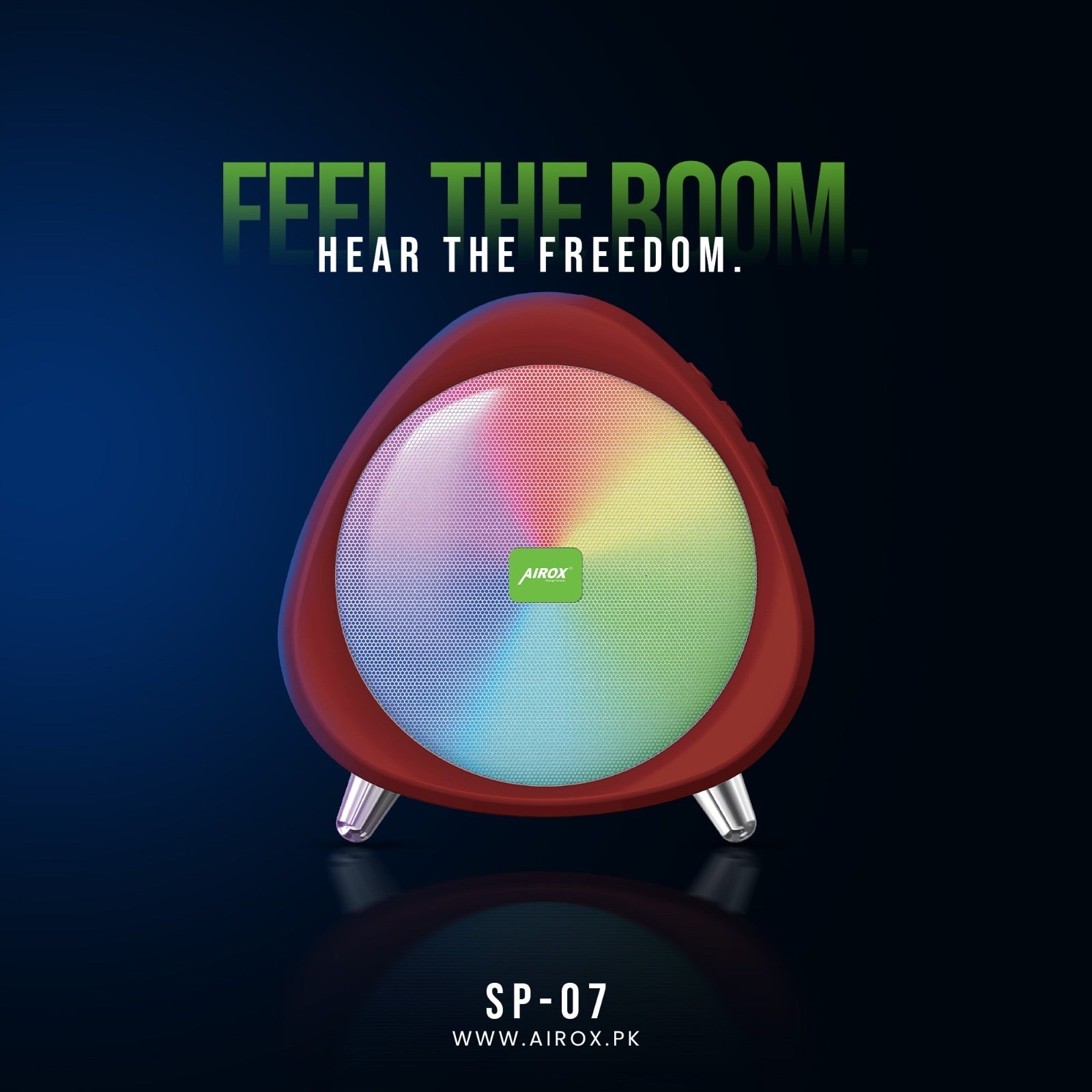 Airox SP07 RGB Super Bass Wireless Speaker Airox.pk