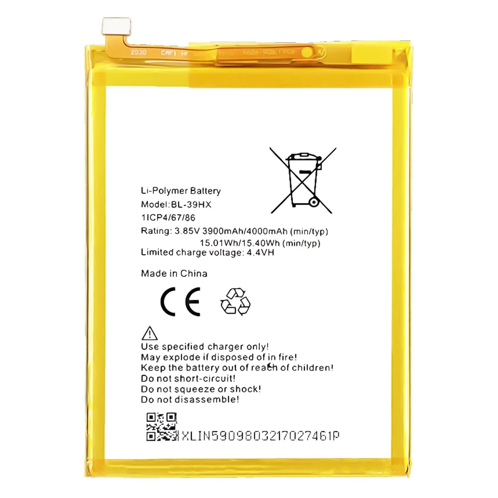 Hot 6/Hot 3S/39Lt/Common 12/Spark 4 4000mAh Internal Battery Replacement - Reliable Power for Your Device | Only 2499 PKR Airox.pk