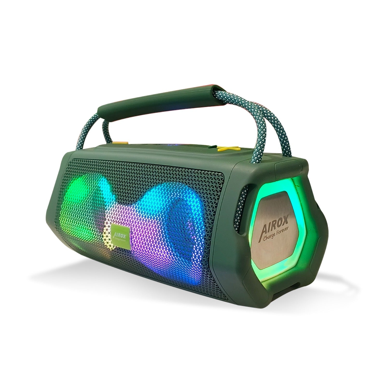 Airox SP-10 Wireless Speaker | 6-Hour Playtime, Bass-Boosted Sound & Vibrant LED Lights Airox.pk