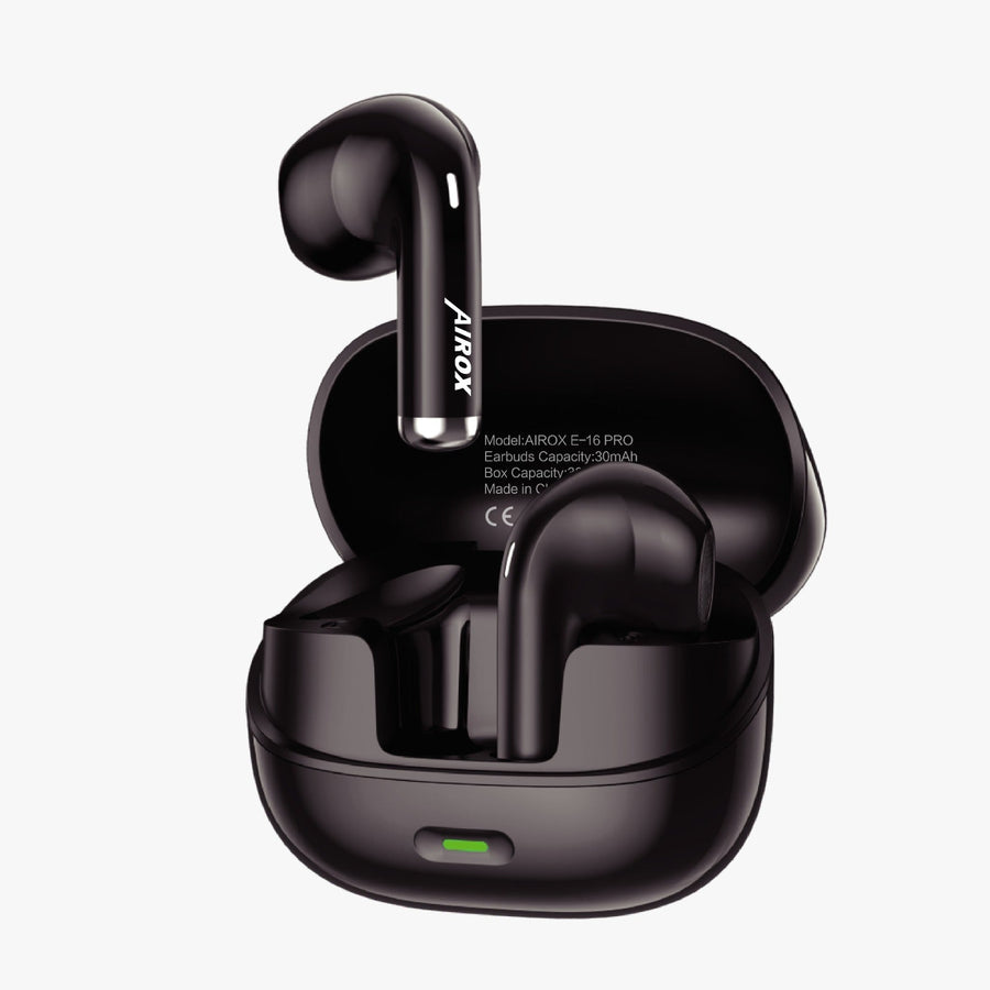 E16 Pro Wireless Earbuds (ENC, Bluetooth 5.1, Semi-In-Ear) Airox.pk
