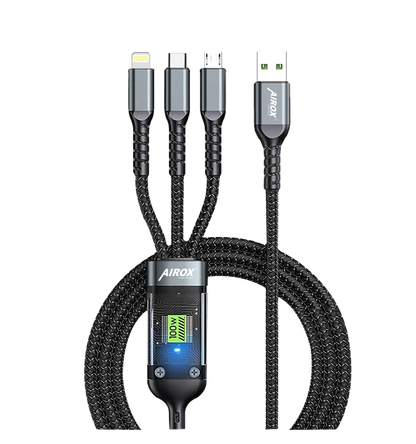 CB100 3-in-1 100W Fast Charging Cable Airox.pk