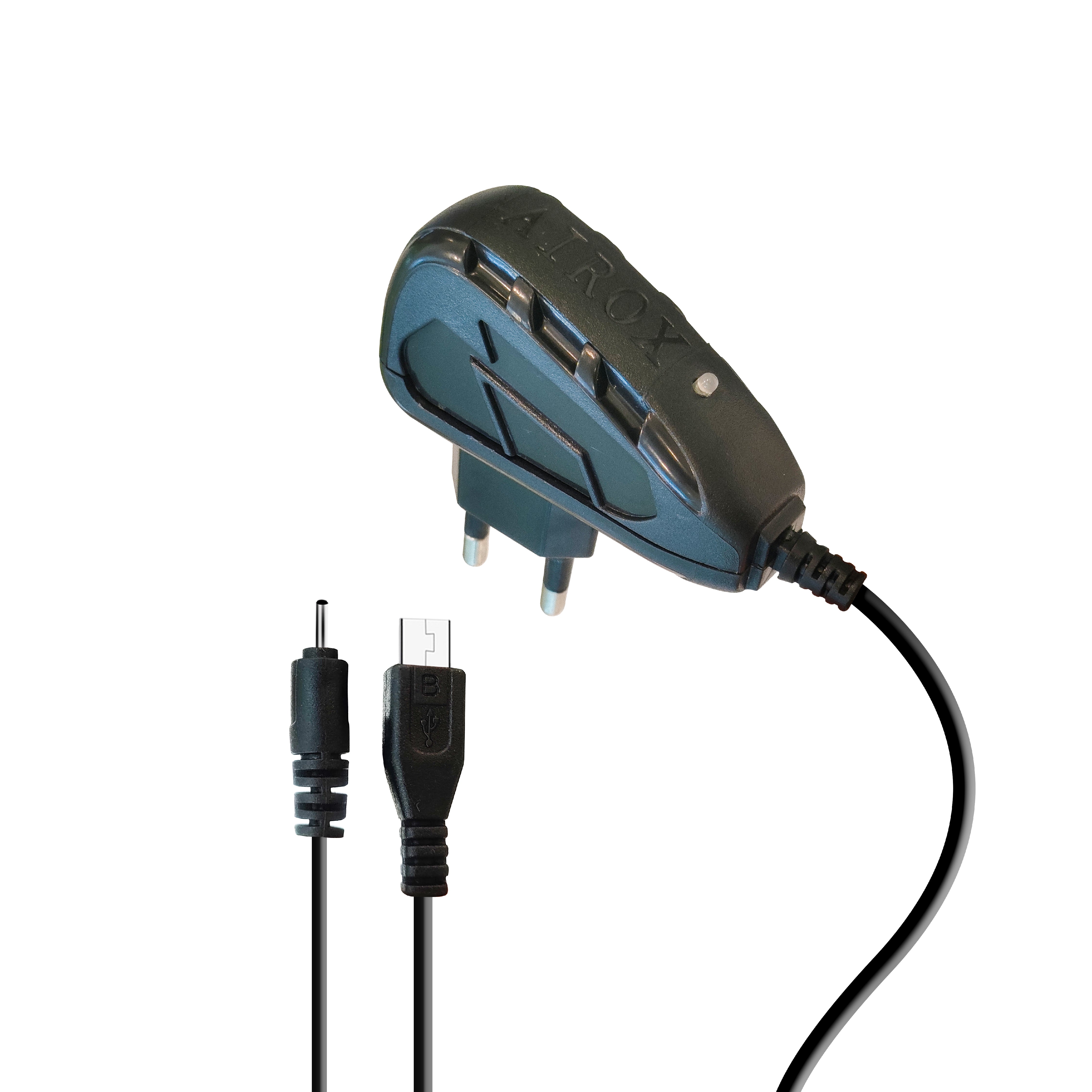 Airox CH08 2-in-1 Fast Charger - 1 V8 Cable + 1 Nokia Pin | Smart Output for Versatile Charging Airox.pk