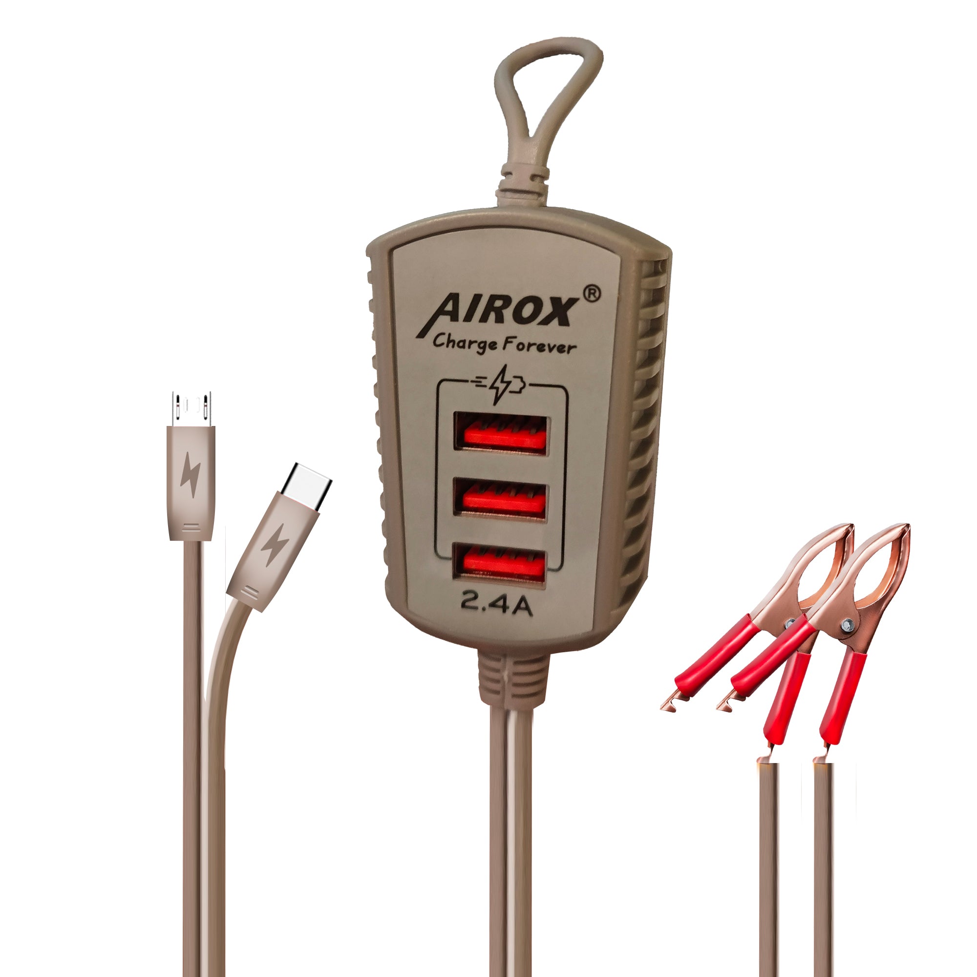 CH30 DC Charger-3 USB-12-24V-5V 2.4A 