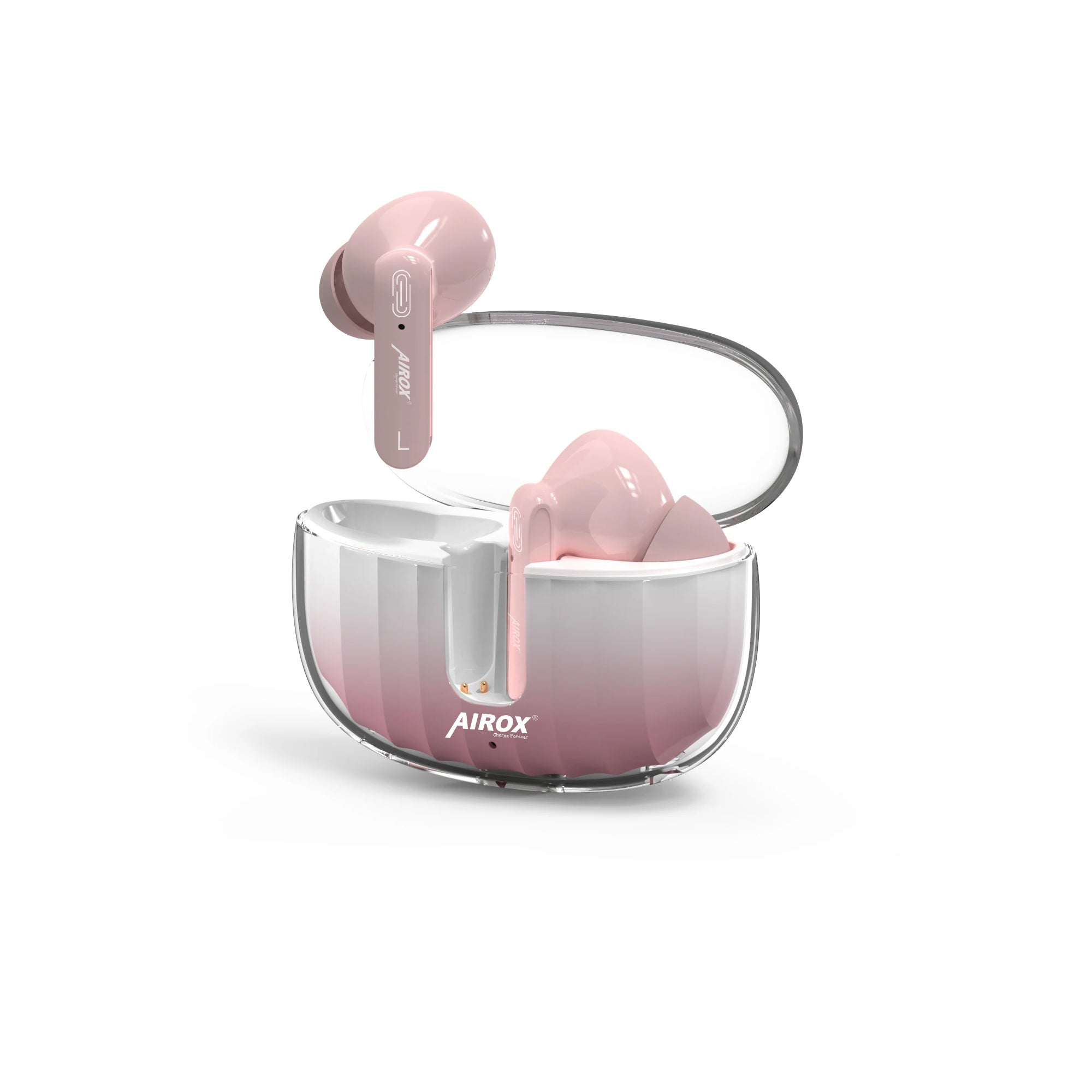 Airox E3 Wireless Earbuds with Crystal Case - Long Battery Life and Crystal-Clear Sound airox.pk