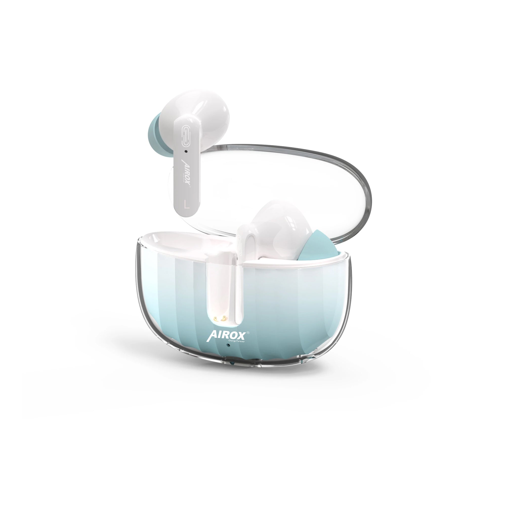 Airox E3 Wireless Earbuds with Crystal Case - Long Battery Life and Crystal-Clear Sound airox.pk