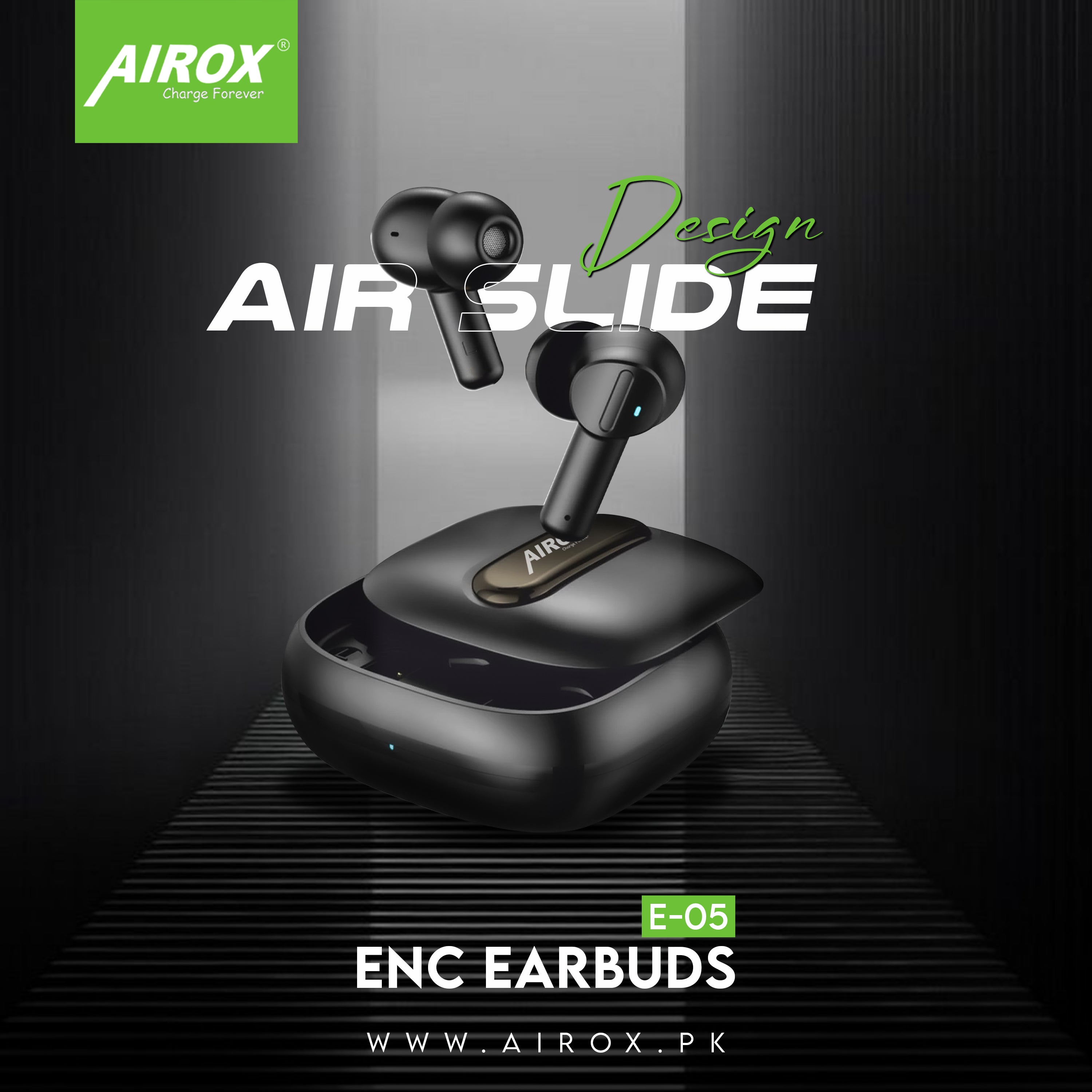 E5 Sliding Earbuds Airox.pk