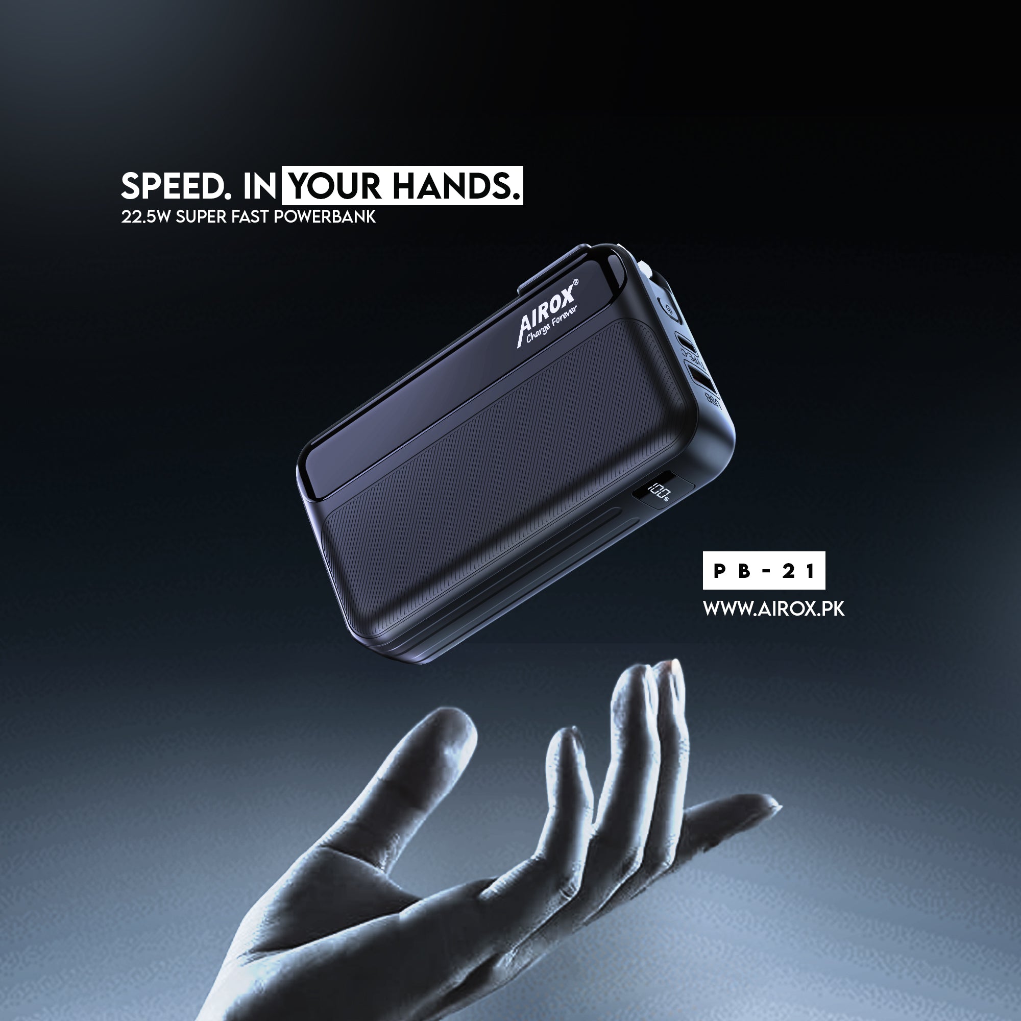 PB21 Fast 20000 mAh mini Powerbank Airox.pk