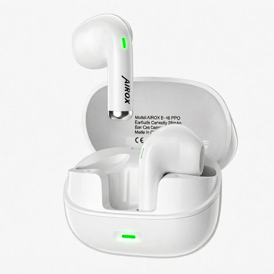 E16 Pro Wireless Earbuds (ENC, Bluetooth 5.1, Semi-In-Ear) Airox.pk